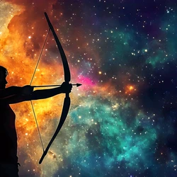 Sagittarius Silhouette Sign (Zodiac092)